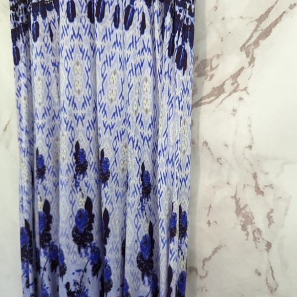 Soft Surroundings Dress Large Petite Maxi Tank Abstract Tie Dye Jersey Mirabelle - Picture 11 of 12